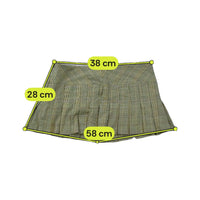 Penny Rose Pleated Plaid Mini Skort