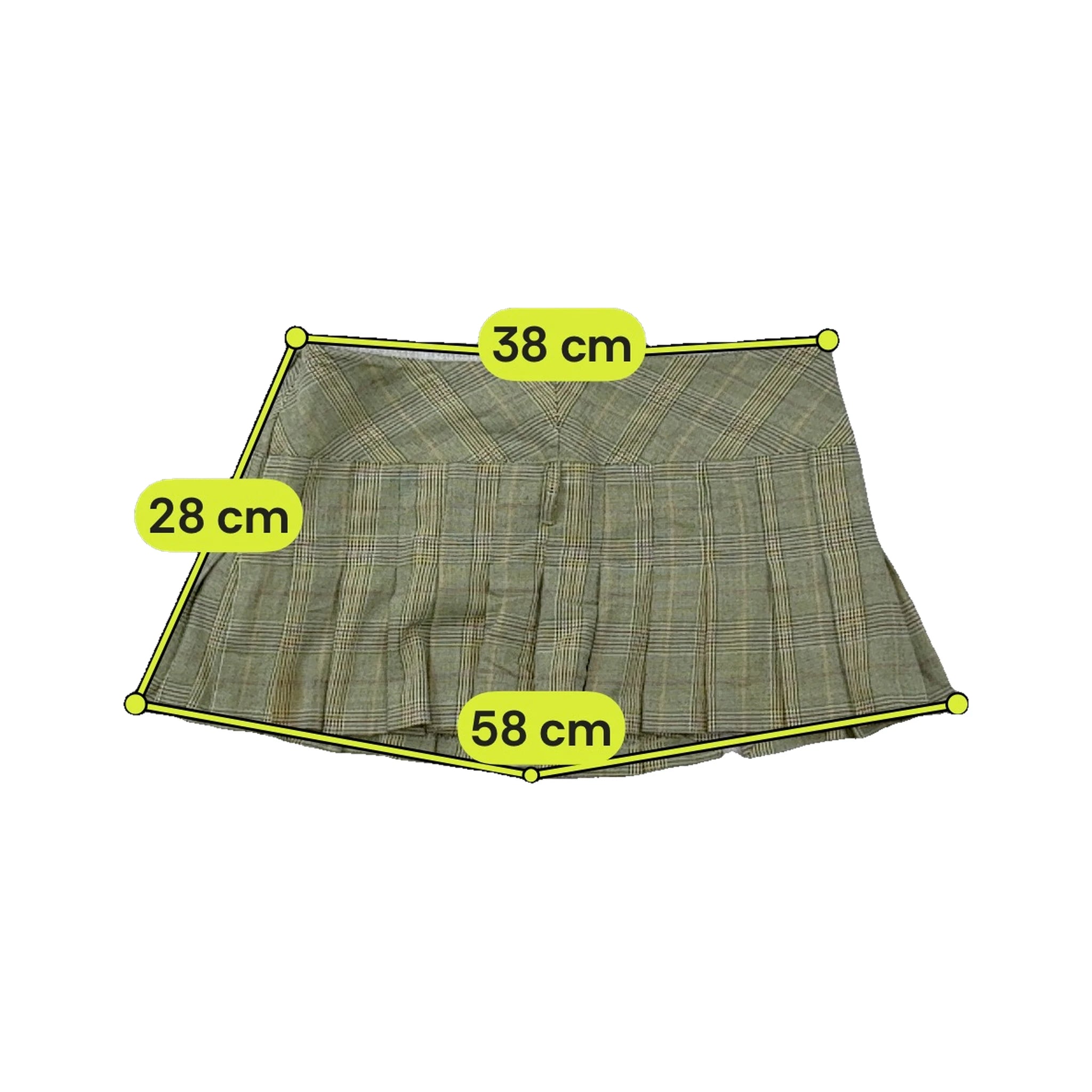 Penny Rose Pleated Plaid Mini Skort