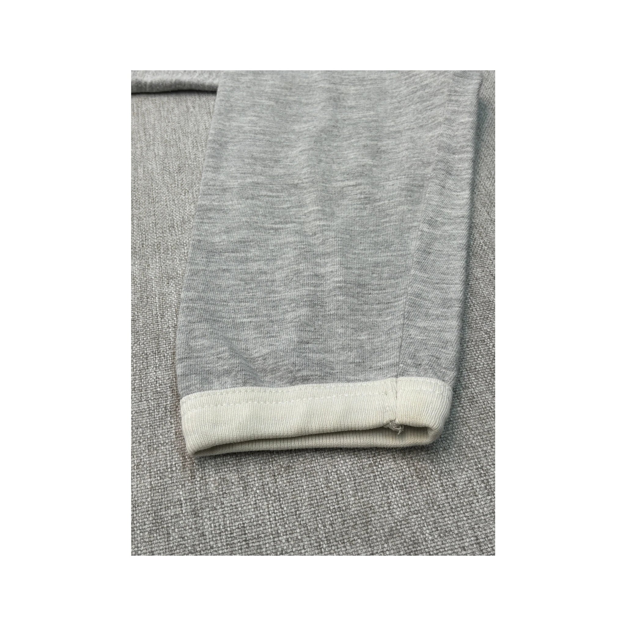 Nike Vintage Gray Long Sleeve V Neck Shirt