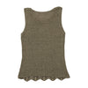 Vintage Olive Knit Beaded Tank Top