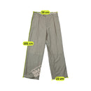 Carlo Santi Vintage Virgin Wool Beige Pinstripe Tailored Pants
