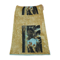 Jean Paul Gaultier Classique Printed Mesh Wrap Skirt