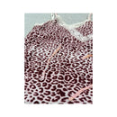 Top de alças Y2K rosa com estampado de Leopardo, renda e Lantejoulas