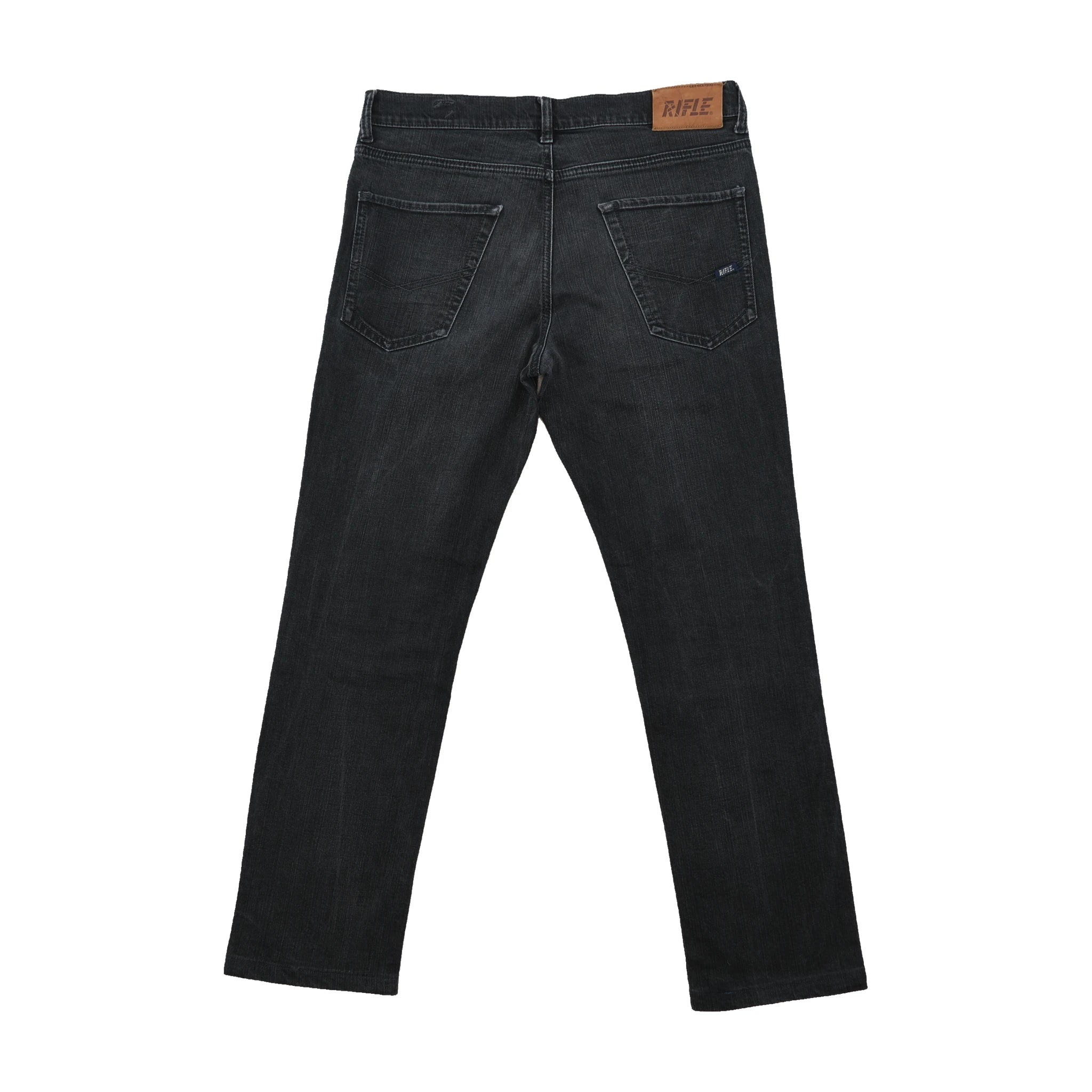 Rifle Black Wash Cotton Stretch Jeans