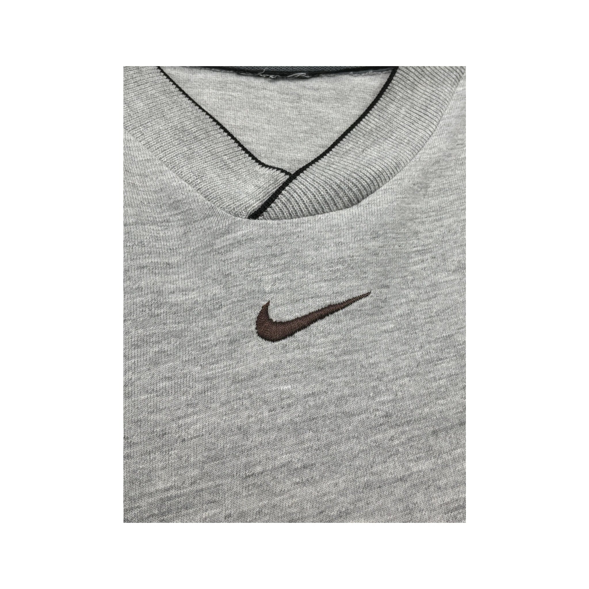 Nike Embroidered Swoosh V-Neck Shirt