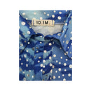 ID.IM Blue Polka Dot Abstract Print Silk Shirt