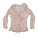 United Colors of Benetton Floral Ruffle Tie Front Blouse