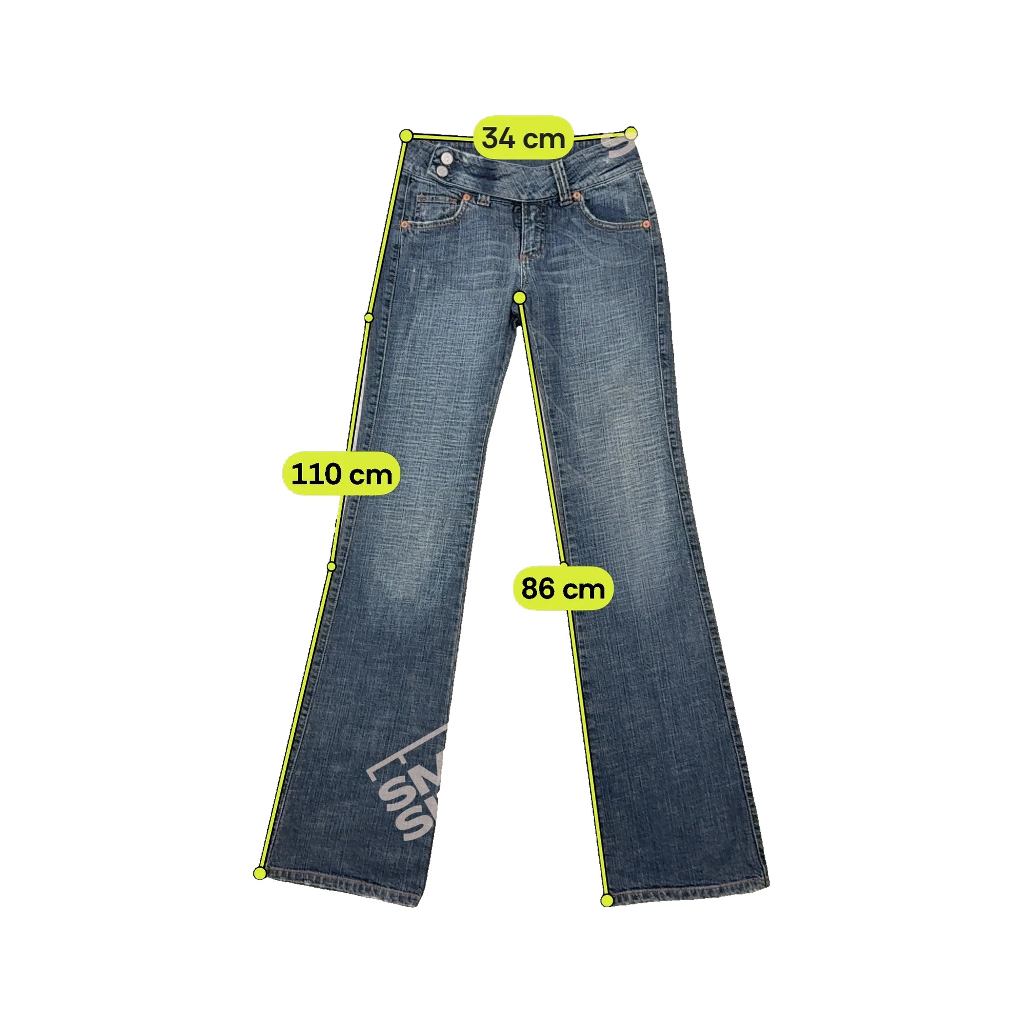 Clink Jeans London Low-Rise Bootcut Cotton Denim Jeans