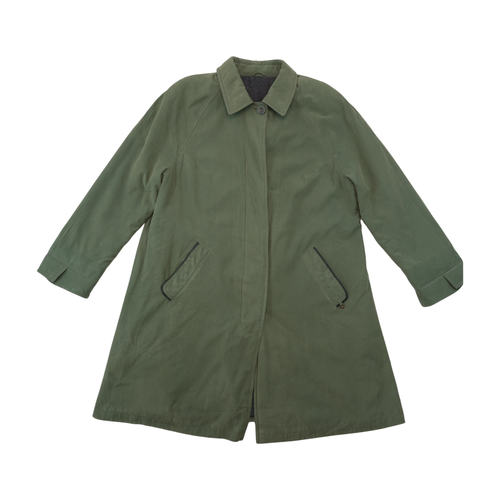 Casaco utilitário Raglan vintage Verde-tropa Comprido
