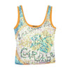 Guru Sequin Floral Graphic Tank Top