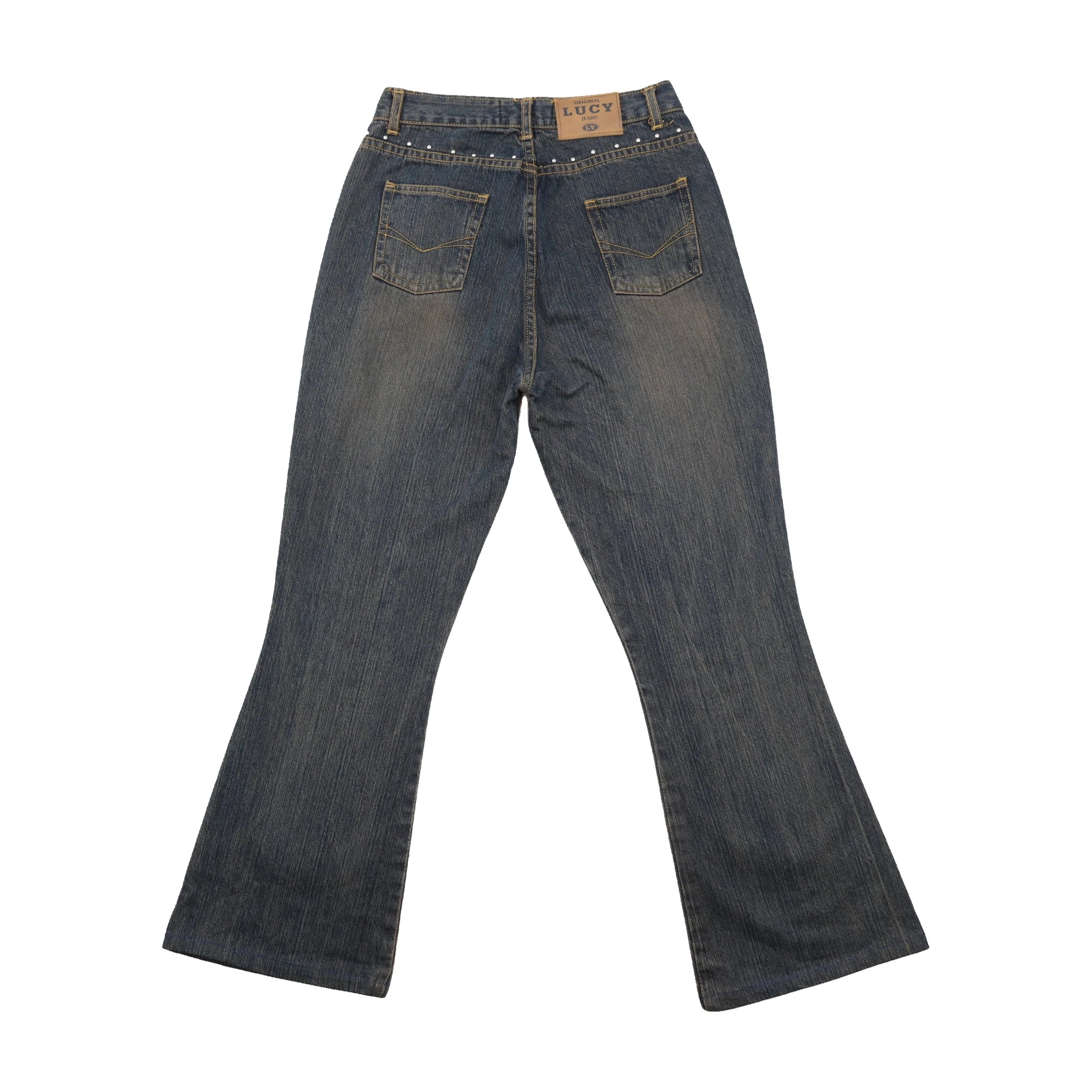 Lucy Studded Flared Denim Jeans