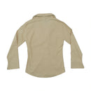 MT Linea Donna Shimmer Collared Beige Blouse