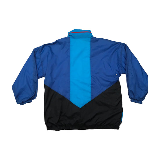 LIFE LINE Vintage Colorblock Nylon Windbreaker Jacket