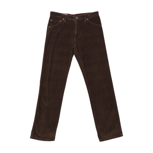 Marlboro Classics Brown Cotton Corduroy Straight Leg Pants
