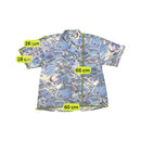 Camisa de Manga curta com estampado Pictórico azul abstrato