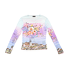 Rapture Floral Scenic Mesh Long Sleeve T-shirt (Repriced)