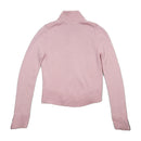 Pink Wool Zip Sweater