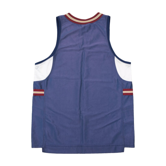 Nike Basketball Sleeveless Jersey Men’s Blue Mesh V-Neck Practice Tank Top Swoosh