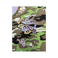 Plus Minus Camouflage Embroidered Sequin Cotton Tank Top