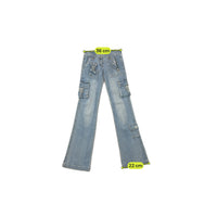 Blue Collection Distressed Cargo Flare Jeans (Repriced)