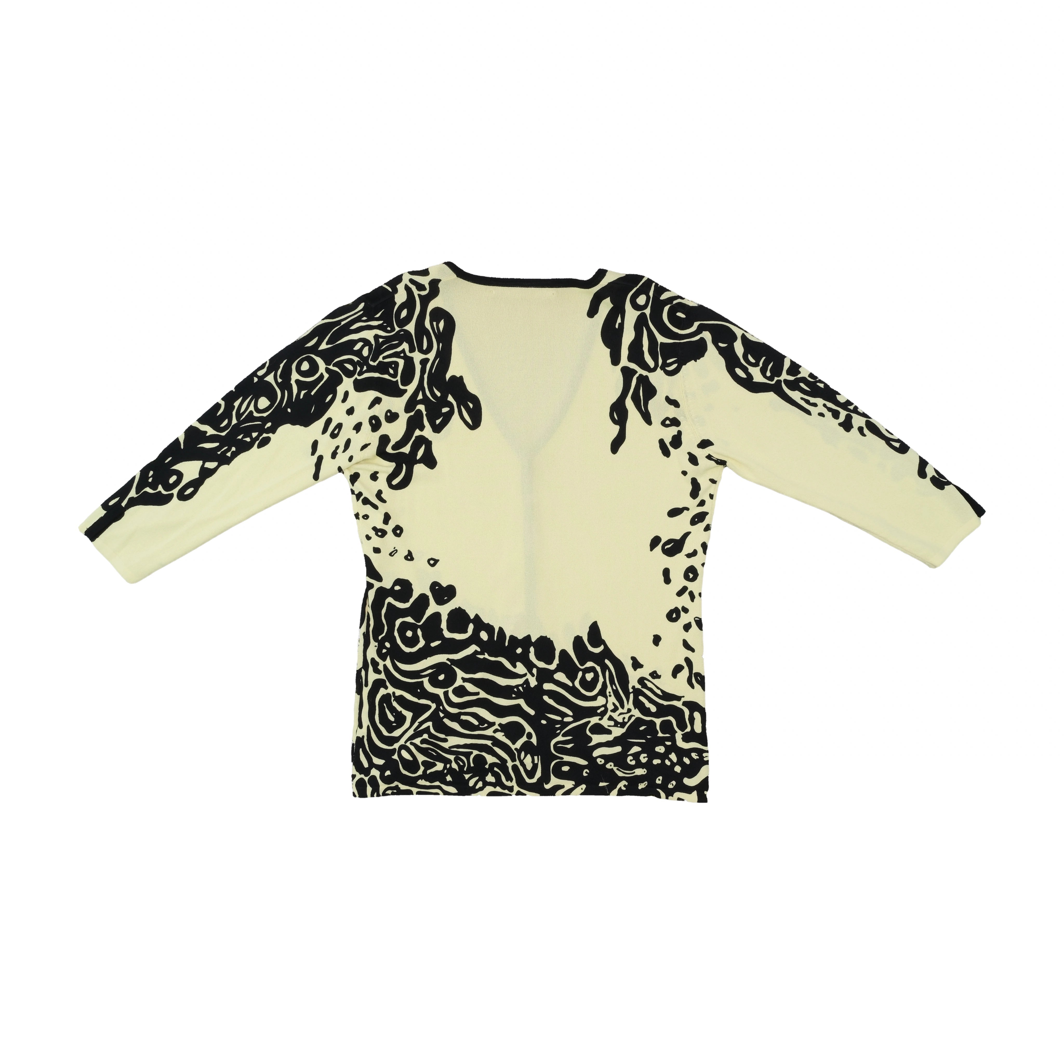 Jei Lo Abstract Animal Print Long Sleeve Button-Up Shirt