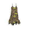 Made in Italy Zebra Print Slip Dress