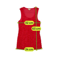 Select Womann Rosette Mesh Tank Top