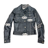 Zuki Black Genuine Leather Trucker Jacket (Made in Italy)