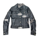 Zuki Black Genuine Leather Trucker Jacket (Made in Italy)