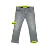 Armani Jeans Comfort Fit Gray Denim Jeans with HOG Eagle Back Patch