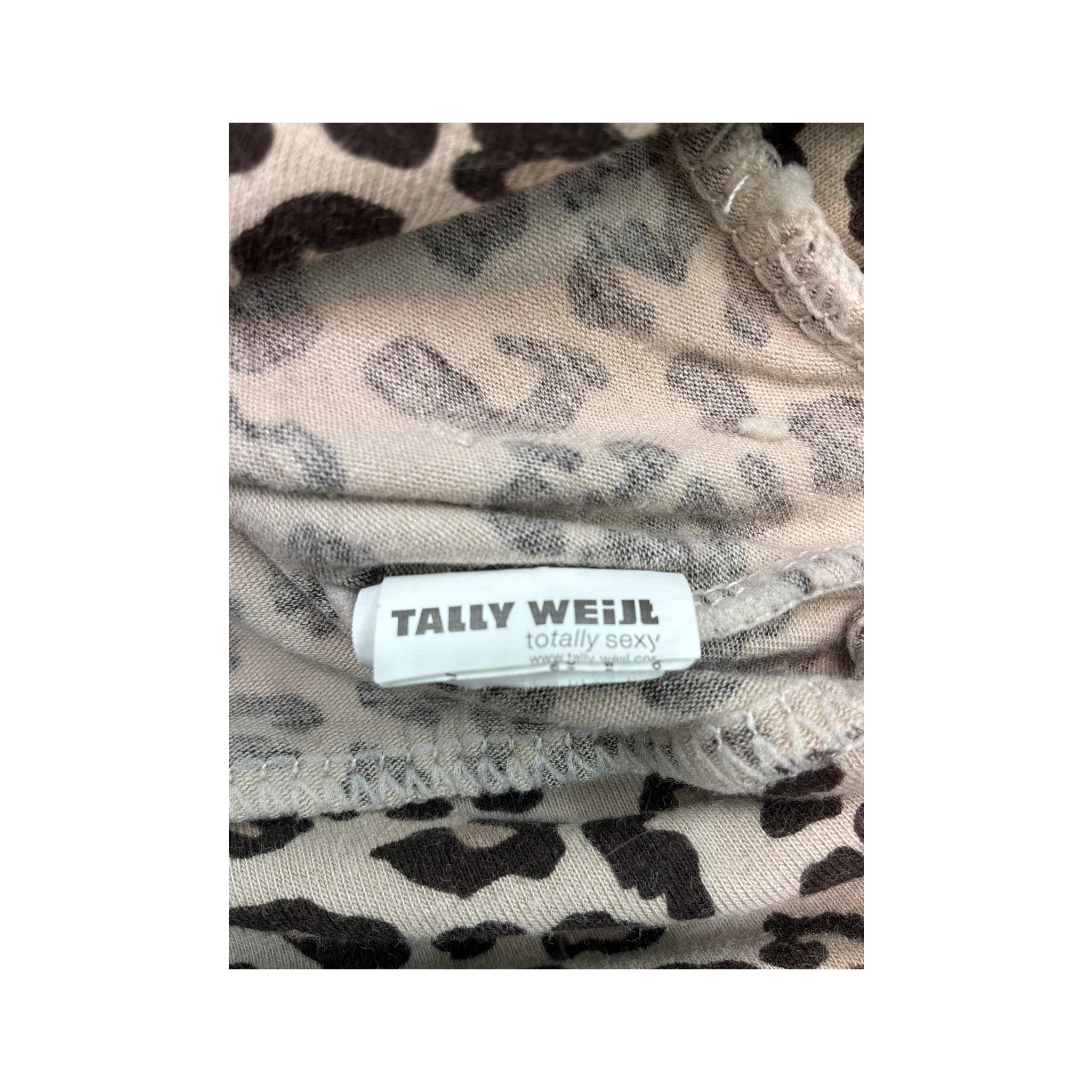 Tally Weijl Leopard Print Ruched Halter Blouse