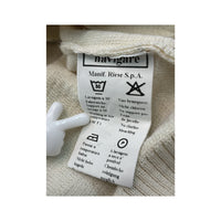 Navigare Vintage New Wool Full Zip Mock Neck Knit Sweater