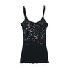 Y2K Black Sequin Cami Tank Top