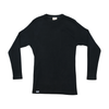 Lee Black Rib Knit Cotton Long Sleeve Shirt