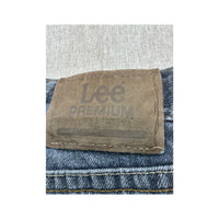 Calças de ganga Lee Premium Select em algodão de Lavagem média de perna direita