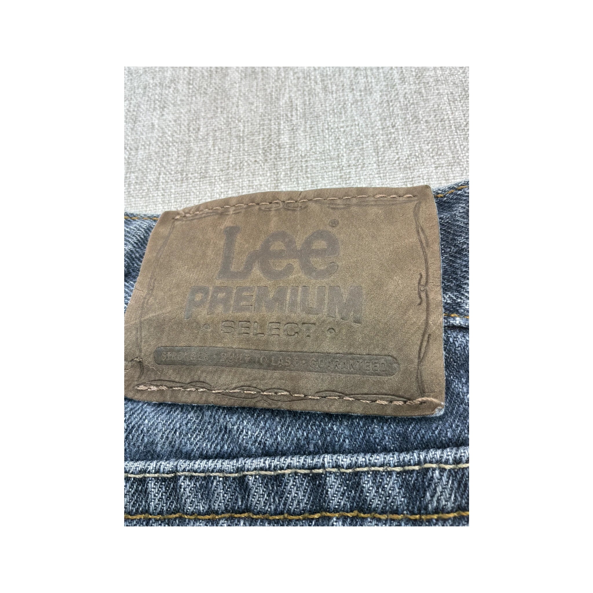 Calças de ganga Lee Premium Select em algodão de Lavagem média de perna direita