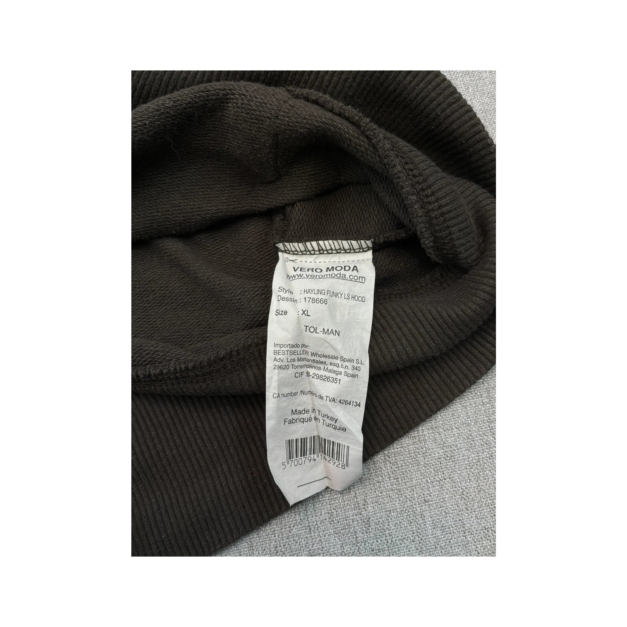 Vero Moda Y2K Graphic Zip Up Cotton Hoodie