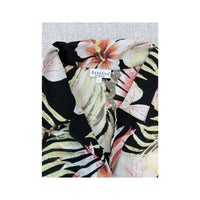 Bexley's Floral Zebra Print Button-Up Blouse