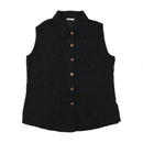 ARMONY All-Over Embroidered Pattern Snap-Front Vest Jacket