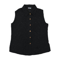 ARMONY All-Over Embroidered Pattern Snap-Front Vest Jacket