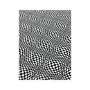Sasch Black White Optical Check Stretch Blouse (repriced)