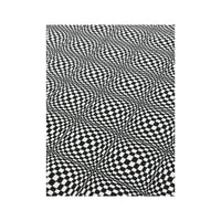 Sasch Black White Optical Check Stretch Blouse (repriced)