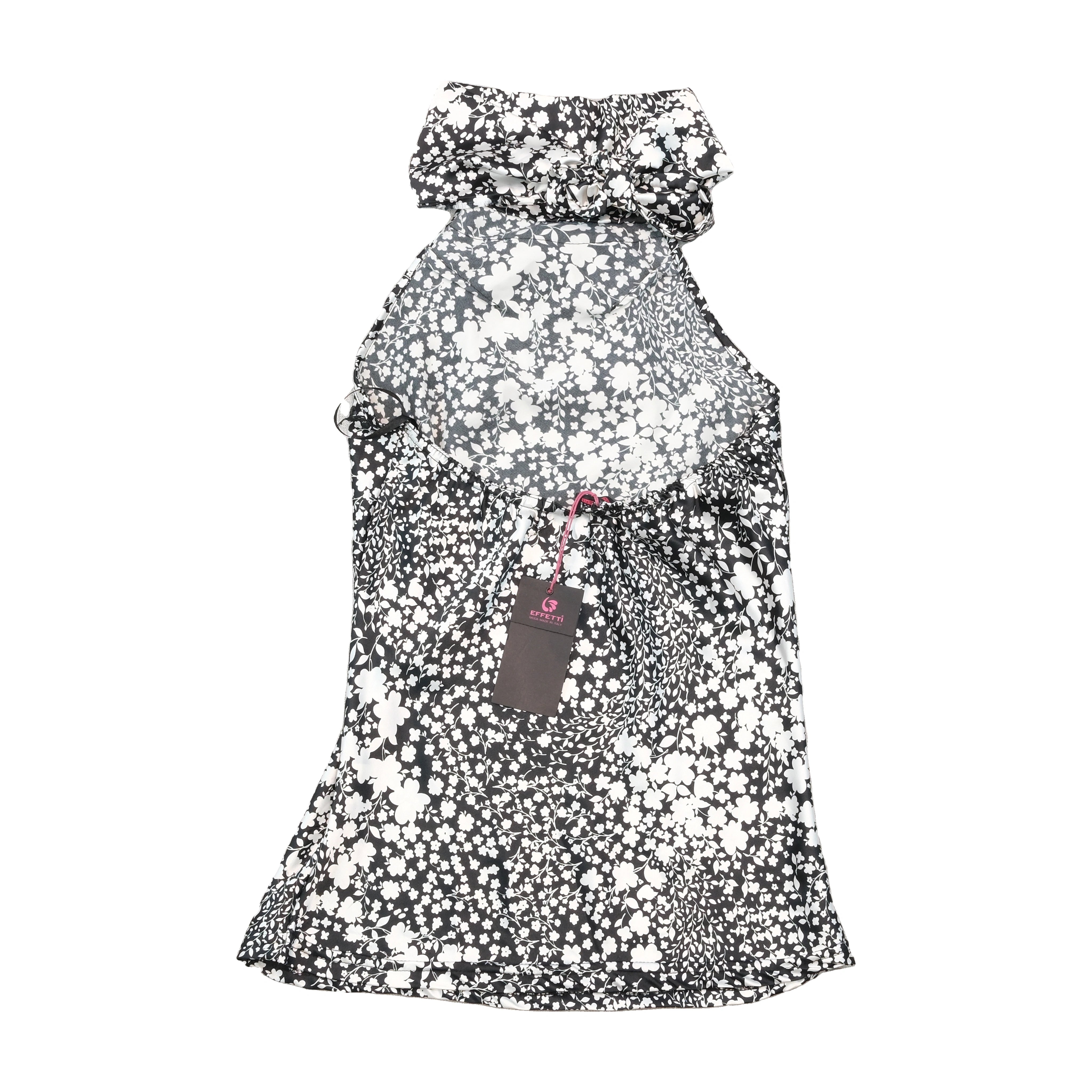 Effetti Floral Strapless Ruffle Dress