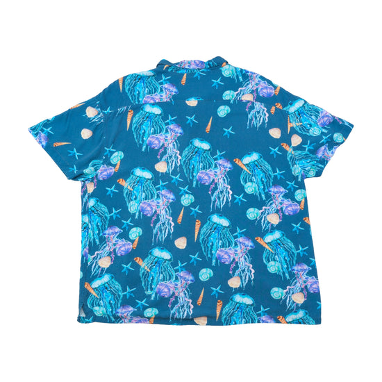 Yamaris Ocean Print Viscose Button Up Shirt
