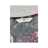 New Look Look Floral Metallic Stripe Sheer Blouse