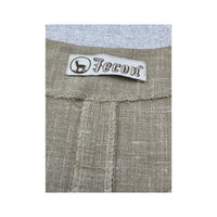 Fecon Linen Blend Sleeveless Tailored Jacket