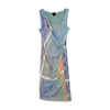Hybriis Blue Paisley Print Wrap Midi Dress