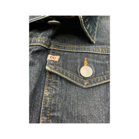 Miss Sixty Fitted Dark Wash Cotton Denim Jacket