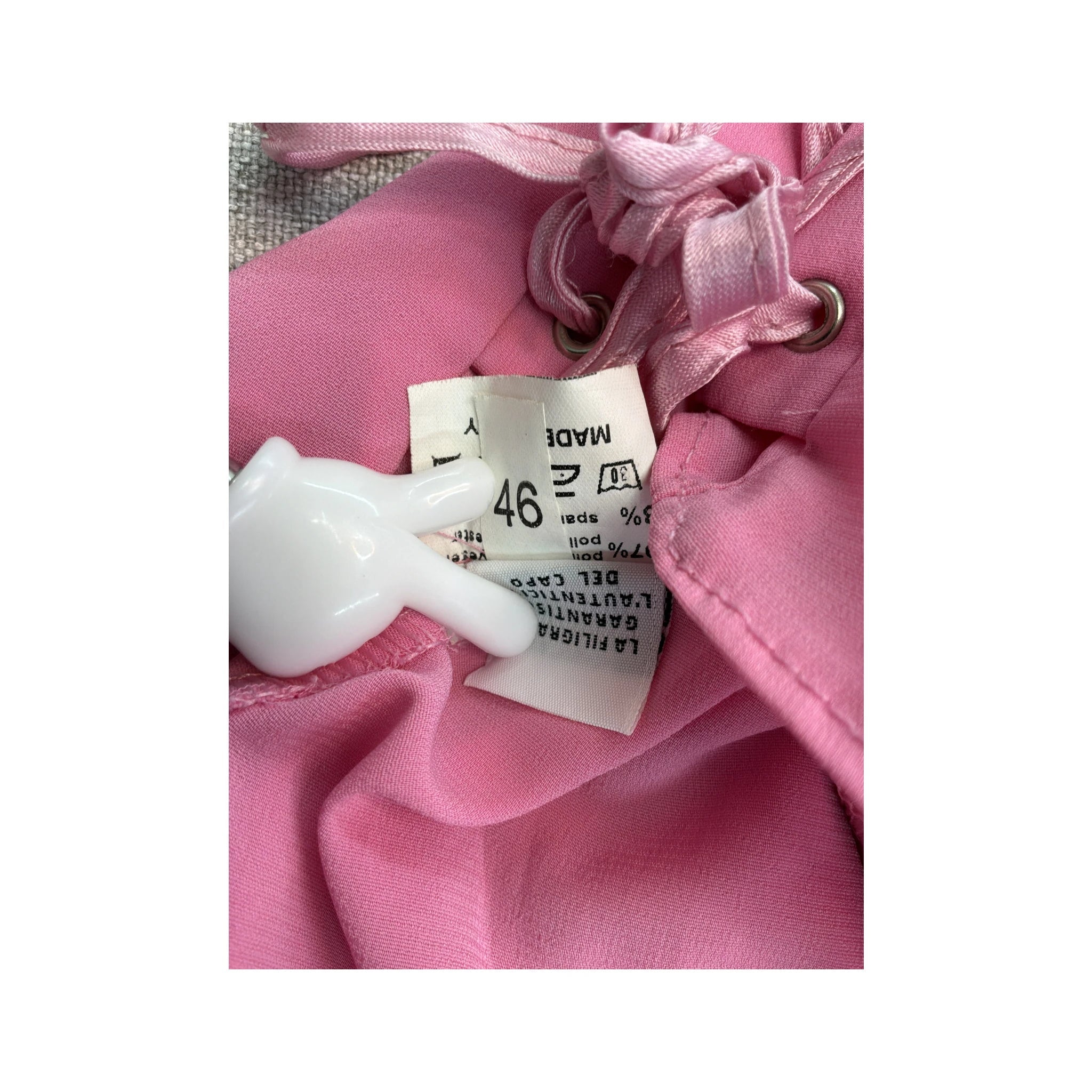 Vintage Pink Lace-Up Side Camisole Tank Top