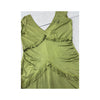 Liu Jeans Ruched Ruffle V-Neck Viscose Dress